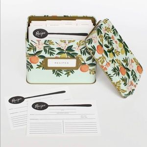 Recipe Box & Cards - Citrus Floral
